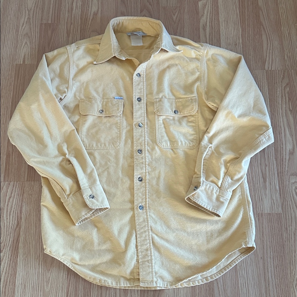 Carhartt Pale Yellow Rugged Outdoor Shirt Button Down